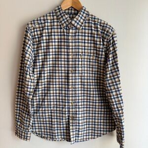 Buffalo Jackson Classic Blue and White Plaid Men's Shirt